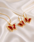 SET MARIPOSA ROJA