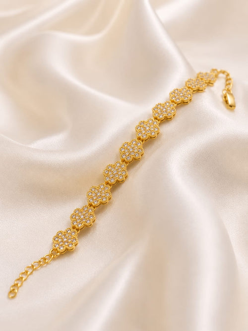 PULSERA FLOR BRILLANTE