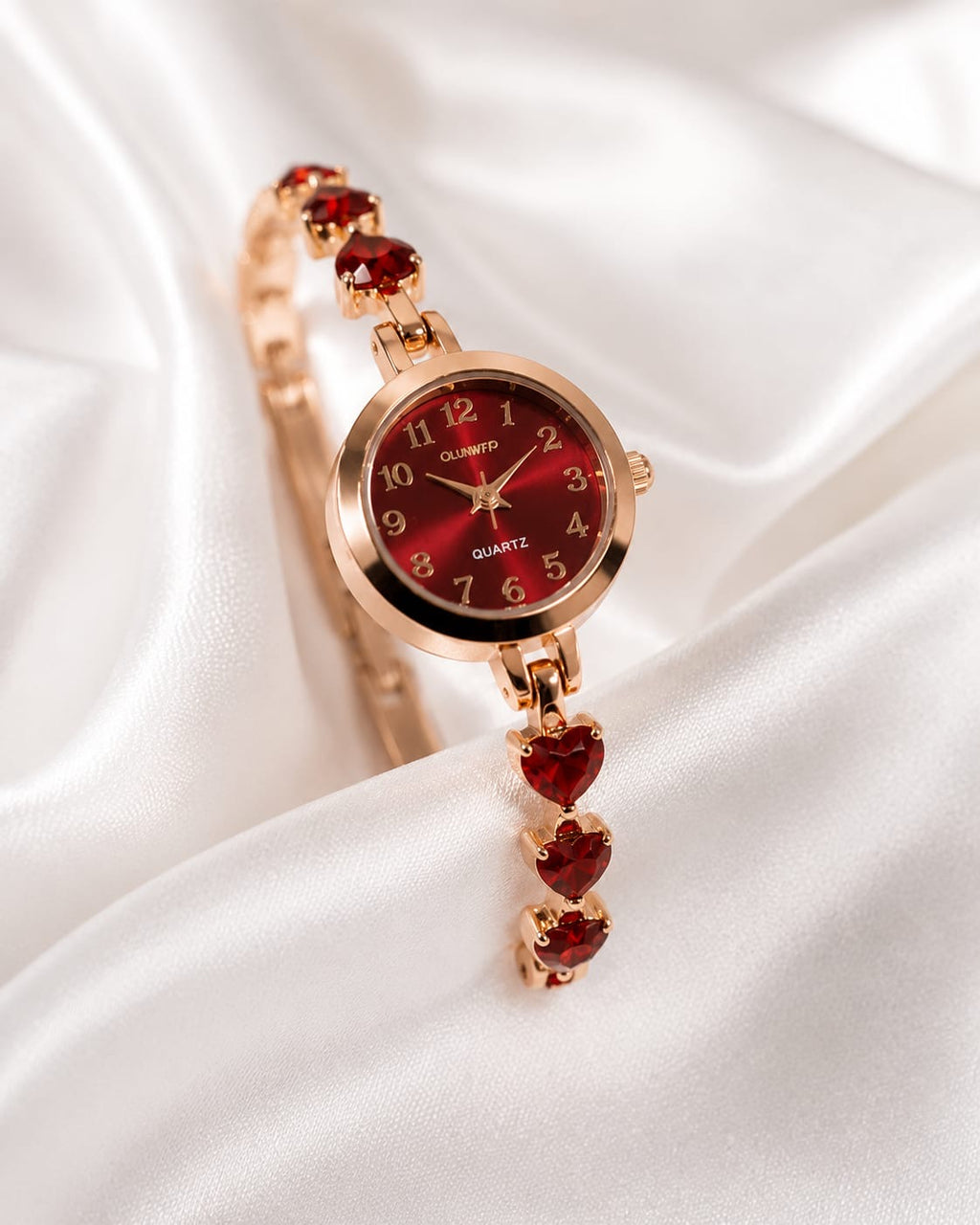 Reloj Rojo y Dorado