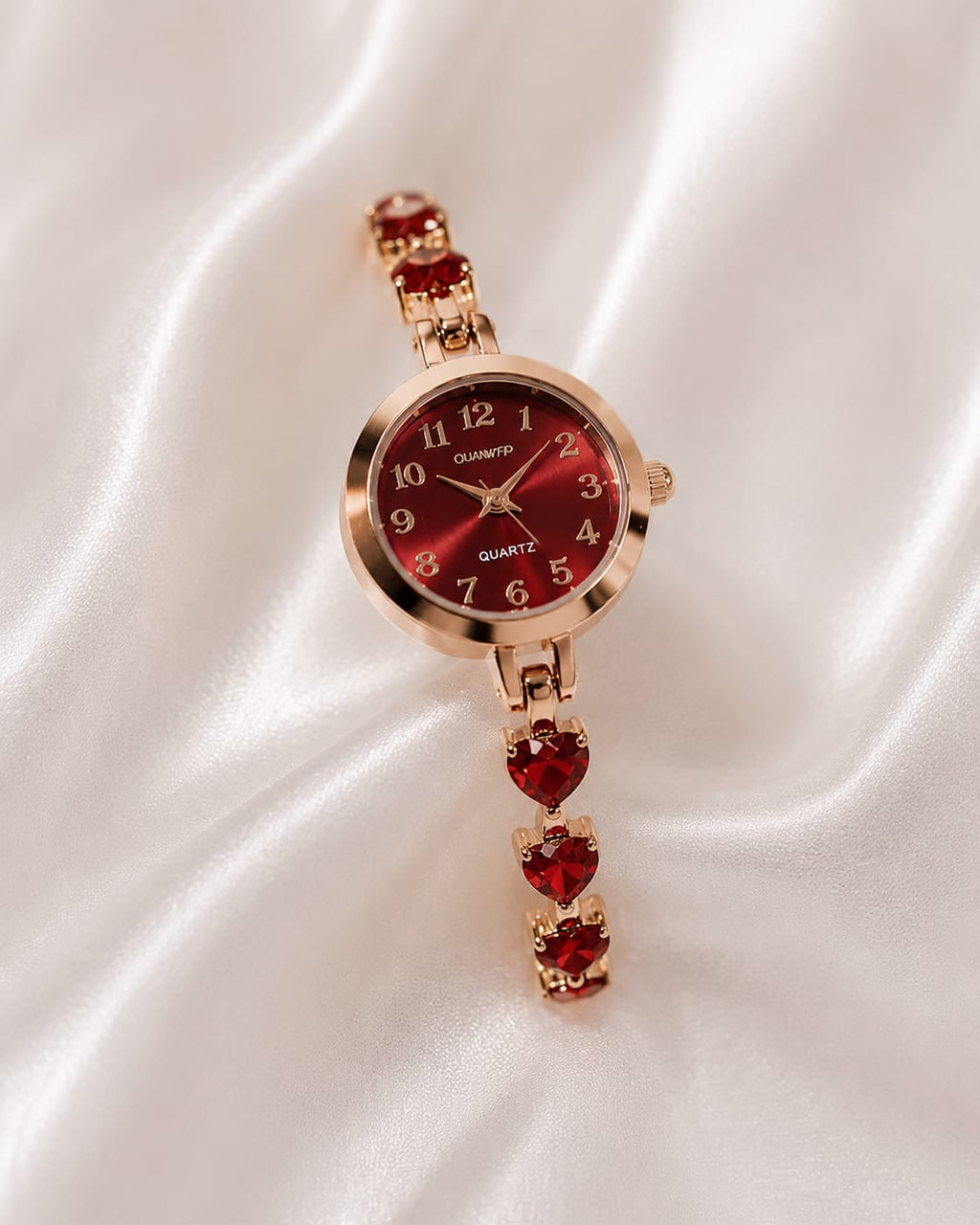 Reloj Rojo y Dorado